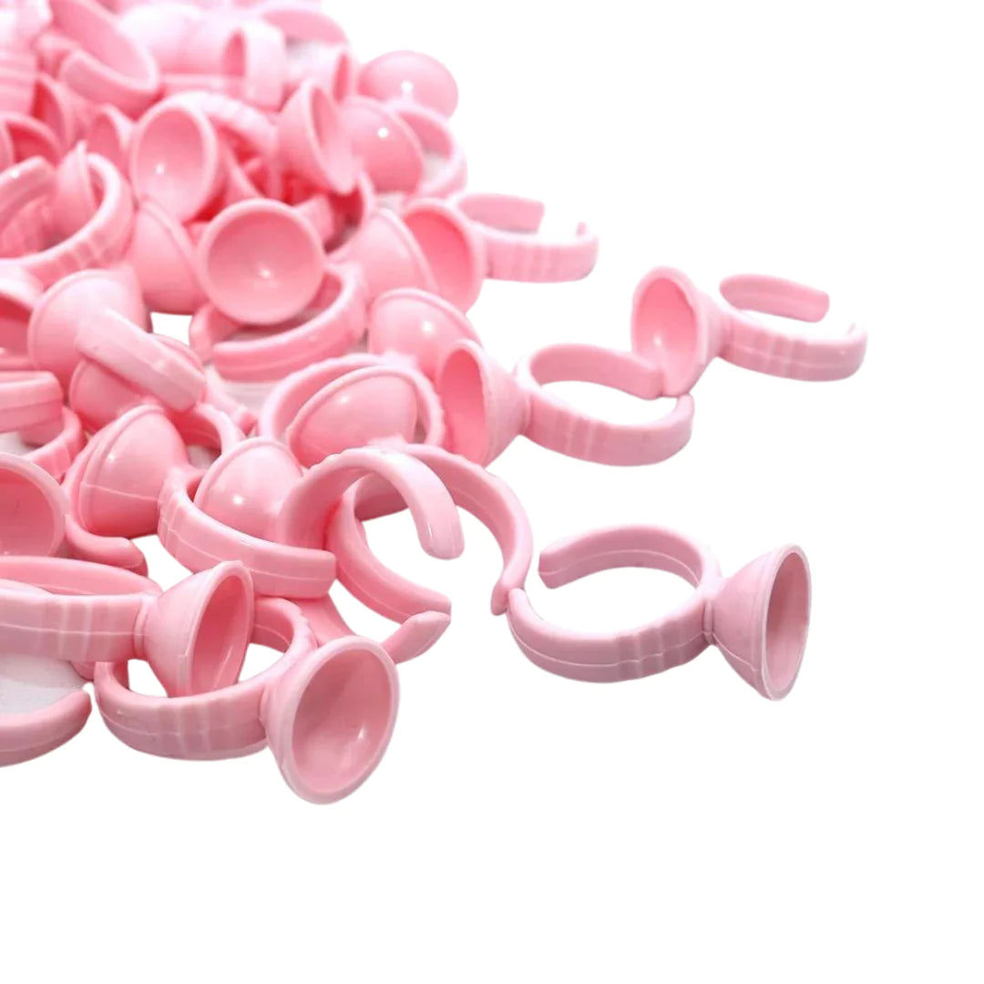Pink Glue Rings 50 Pack